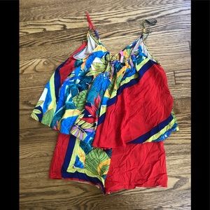 Plenty by Tracy Reese tropical swing romper